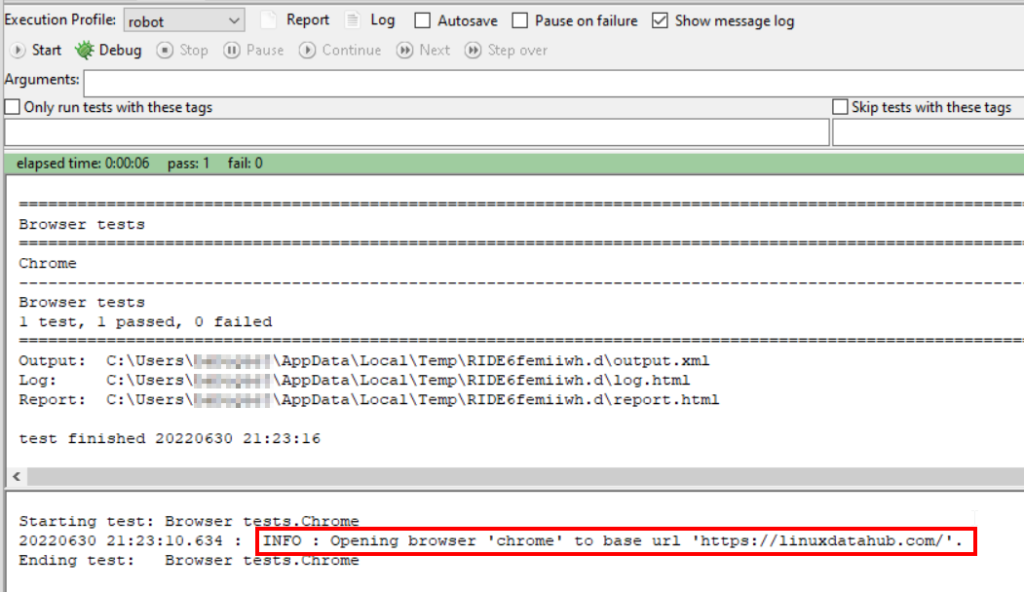 Robot Framework Selenium Library: Open Browser Example - LinuxDataHub