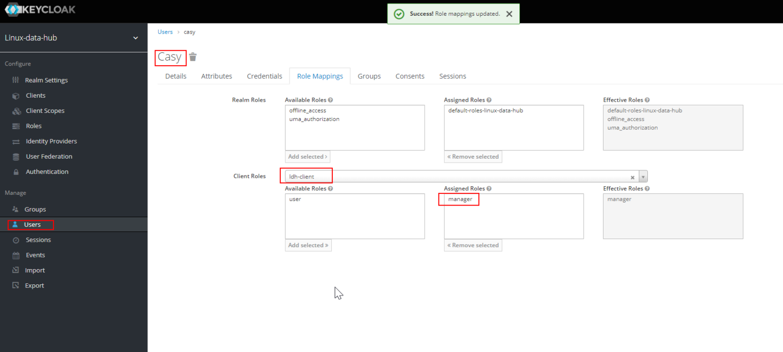 keycloak user client role